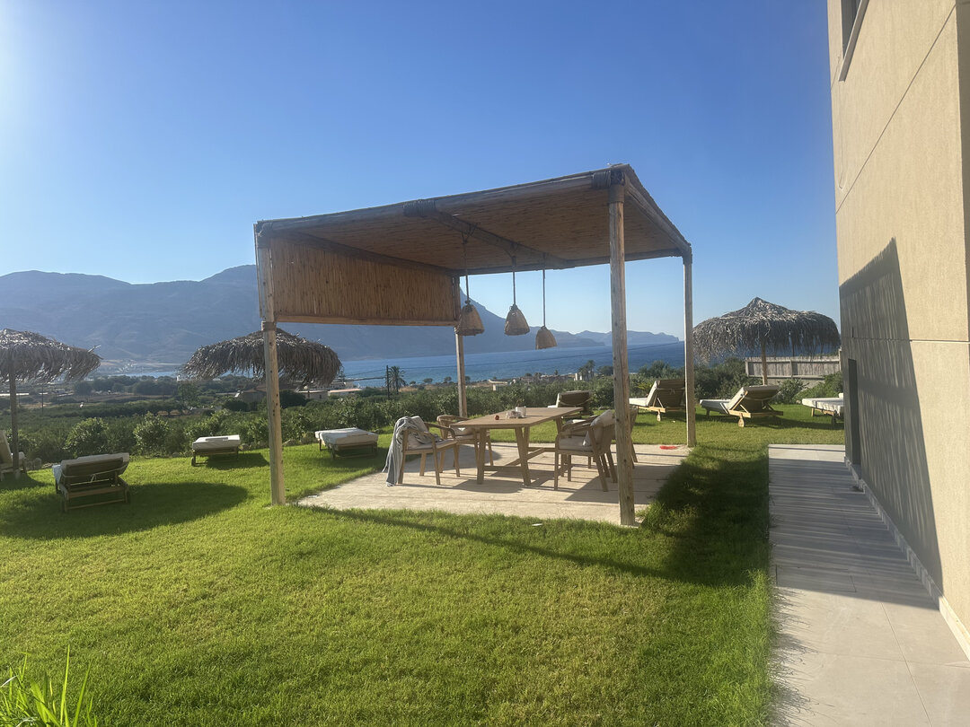 Outdoor area at NUSA Balos — IMG_5593